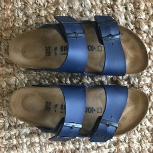 Navy Birkenstocks Size 37